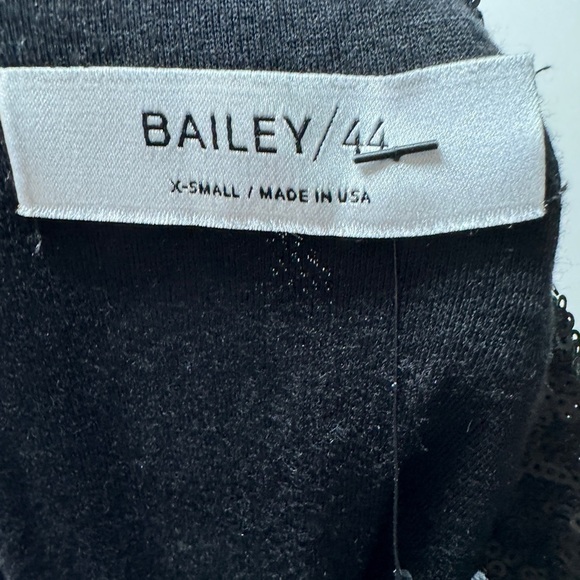 NWT Bailey 44 Heart Of Glass Allover Sequins Black Mini Long Sleeve Dress XS - Picture 16 of 17